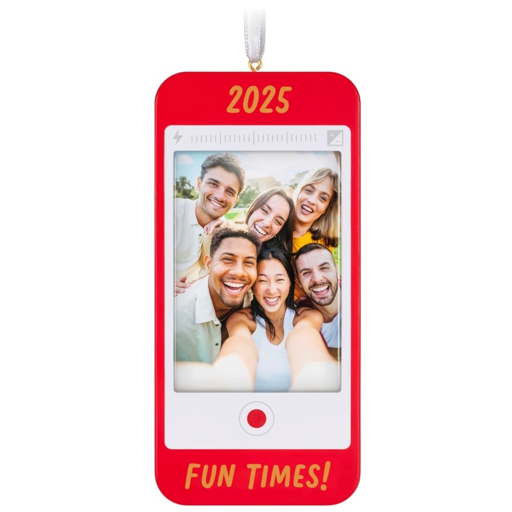 Hallmark Keepsake 2025 A Moment to Remember Photo Frame Christmas Ornament Red